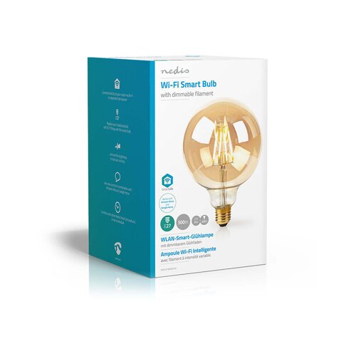 Nedis Wi-Fi Smart LED Filament Bulb | E27 | 125 mm | 5W | 500 lm Slike